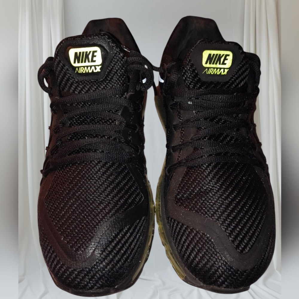 Nike Air Max Black and Gold Men's Athletic Shoes